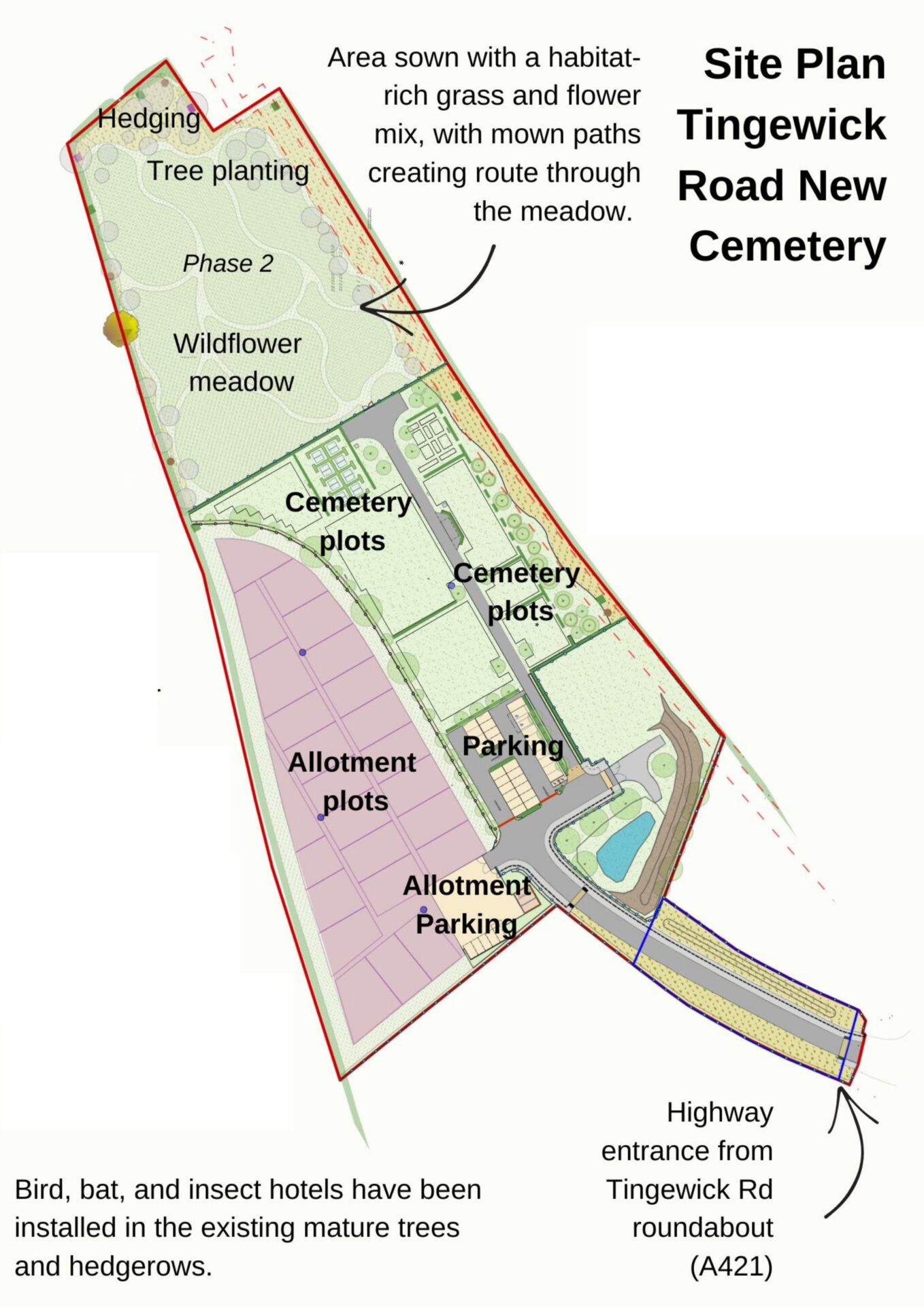 Site Map pf new cemetery